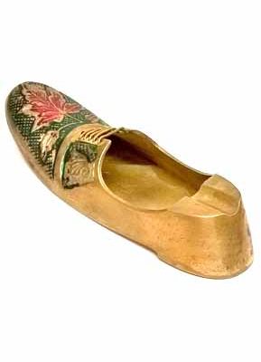 Vintage Brass Queen Shoe Ash Tray